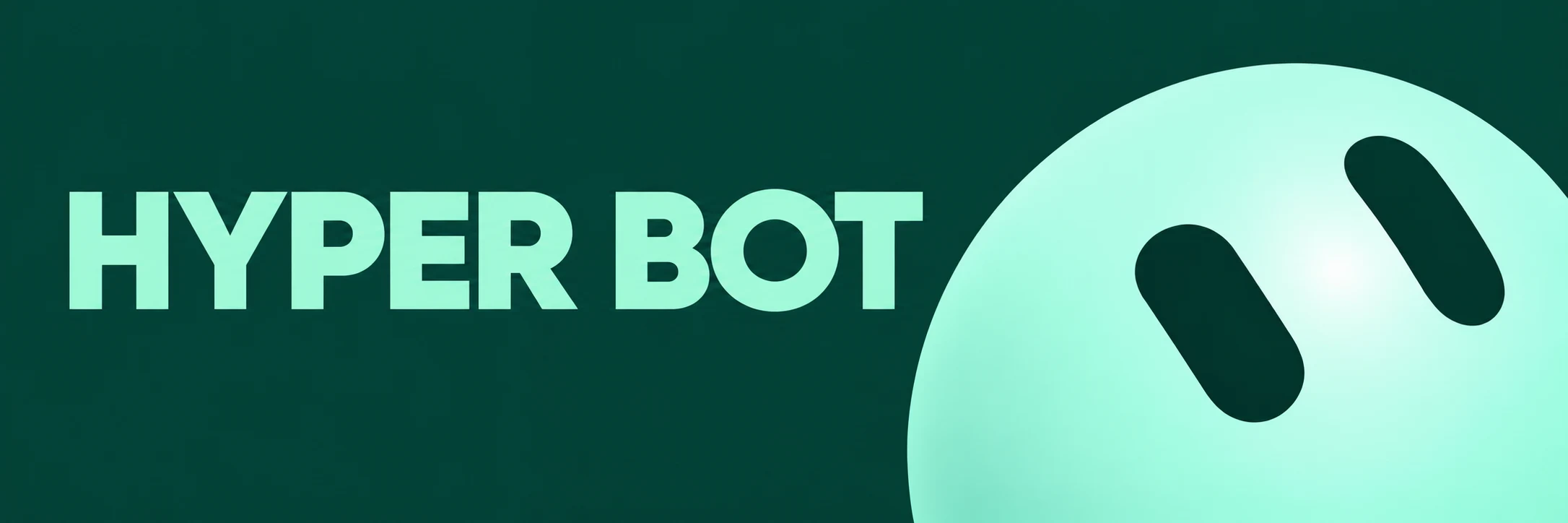 HYPER BOT banner with the mint bot face